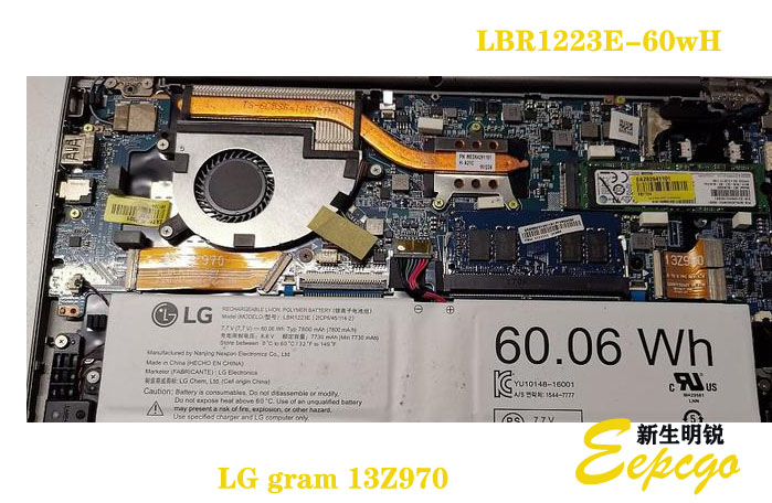 LG Gram 13Z970笔记本电池拆机+笔记本电池图片